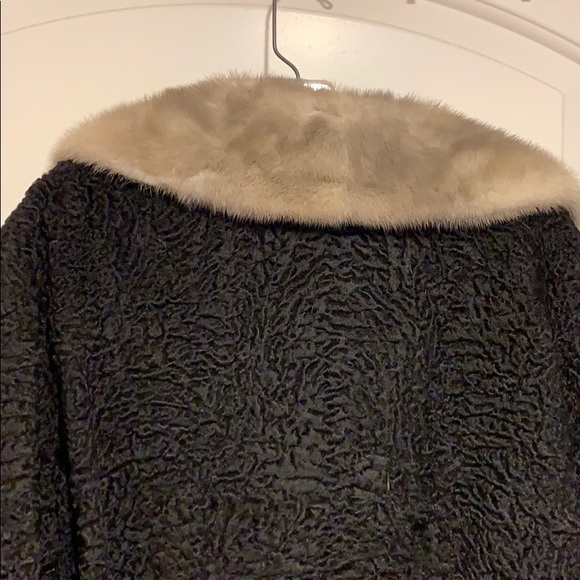 Vintage Astrakhan Lamb and Silver Mink Jacket - Picture 7 of 7